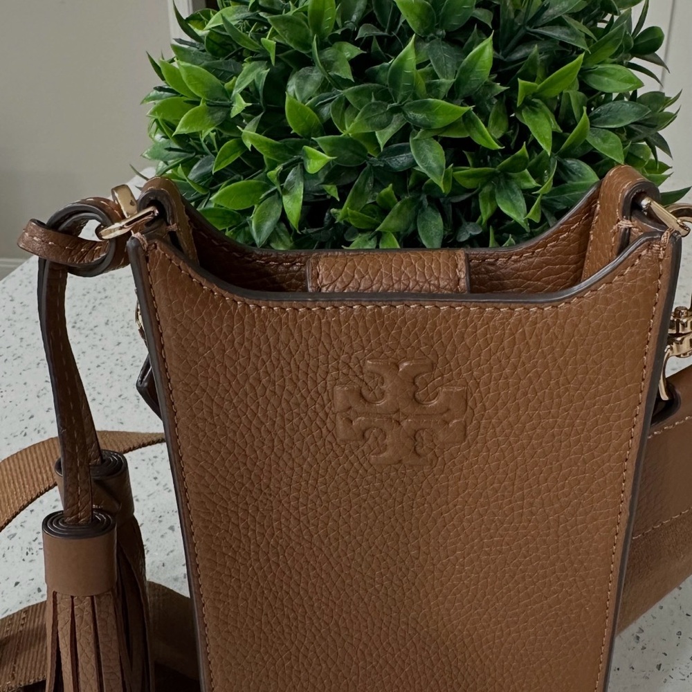 Tory Burch Tan Leather Crossbody Bag